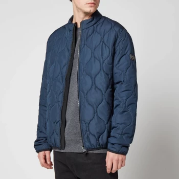 Barbour International Mens Accelerator Race Quilt Jacket - Navy - M