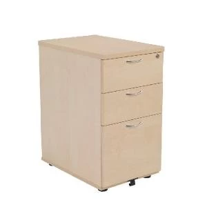 Jemini Maple 3 Drawer 800mm Desk High Pedestal KF72074