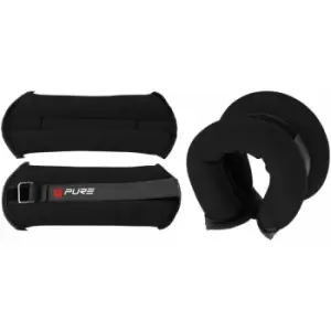 Ankle and Wrist Weights 2x1.5 kg Black Pure2Improve