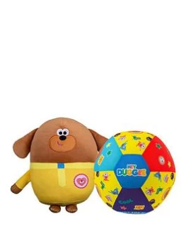 Hey Duggee Duggee Hug Squashy Soft Toy & Hey Duggee Fun Sounds Ball Soft Toy Bundle (2142S & 1983), One Colour