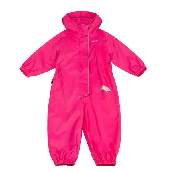 Gelert Kids All-Weather Waterproof Jumpsuit - Pink 2 - 3 Years