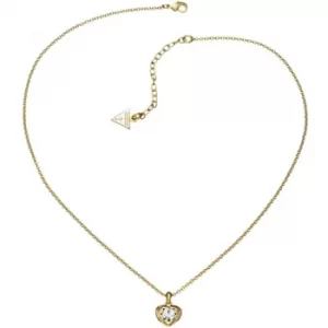 Ladies Guess PVD Gold plated Crystals Of Love Necklace