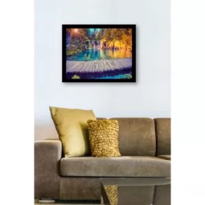 SC0764 Multicolor Decorative Framed MDF Painting