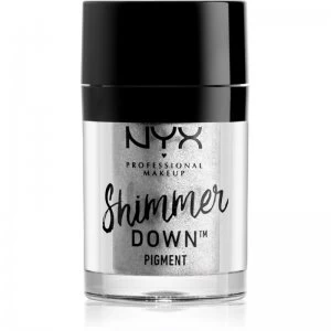 NYX Professional Makeup Shimmer Down Pigment Highly-Pigmented Loose Eyeshadow Shade Platinum 1,5 g