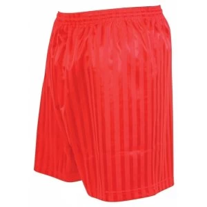 Precision Striped Continental Football Shorts 18-20" Red