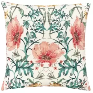 Heritage Peony Cushion Coral