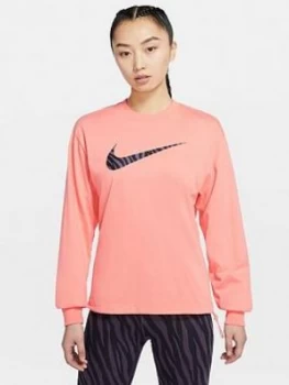 Nike Nsw Icon Clash Long Sleeve Top - Light Pink