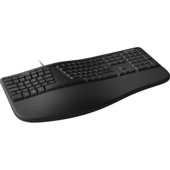 Microsoft Ergonomic Wired USB Keyboard - Black