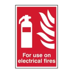 For Use on Electrical Fires - PVC (200 x 300mm)