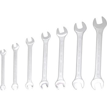 Metric Open Ended Spanner Set, 6 - 19MM, Set of 7