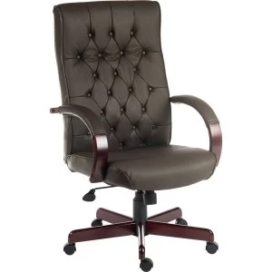 Teknik Warwick Chair with Button-Tufted Backrest