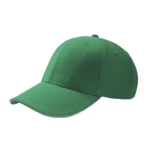 Atlantis Sport Sandwich 6 Panel Baseball Cap (Pack of 2) (One Size) (Green)