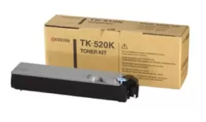 Kyocera TK-520K (Yield: 6,000 Pages) Black Toner Cartridge