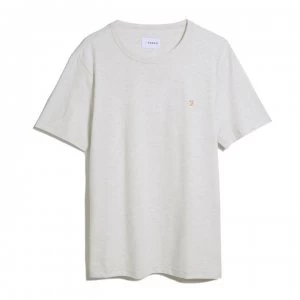 Farah Vintage Denny Short Sleeve T Shirt - Chalk Marl 110