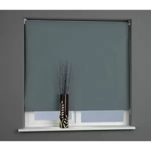 Universal Plain Black Out Roller Blind Charcoal 60cm - UN60170RBB/CH