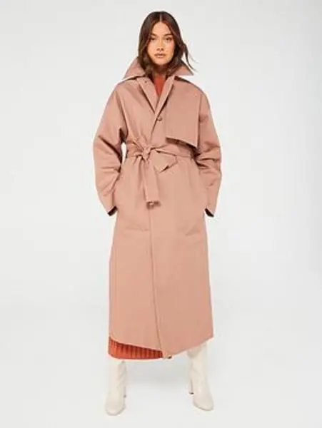 Calvin Klein BONDED COTTON TRENCH COAT - Size 12