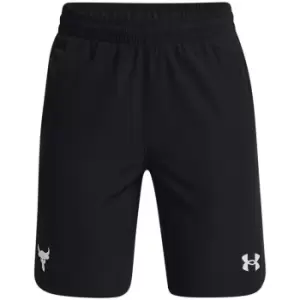 Under Armour Armour Project Rock Woven Shorts Junior Boys - Black