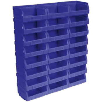 Sealey Plastic Storage Bin 103 x 85 x 53mm Blue Pack of 24