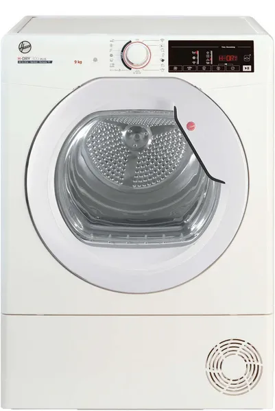 Hoover HLEV9TG 9Kg Vented Dryer in White C Rated Sensor