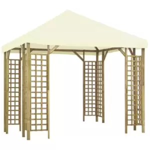 Gazebo 3x3 m Cream White Vidaxl White