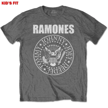 Ramones - Presidential Seal Kids 7 - 8 Years T-Shirt - Grey/White