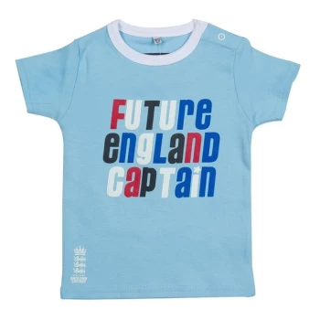 England Cricket Crew Neck T Shirt Infants - Sky