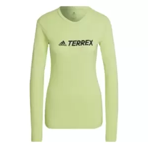 adidas Terrex Primeblue Trail Long-Sleeve Top Womens - Green