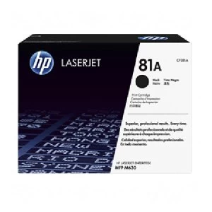 HP 81A Black Laser Toner Ink Cartridge