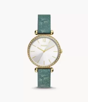 Fossil Women Tillie Three-Hand Green Leather Watch