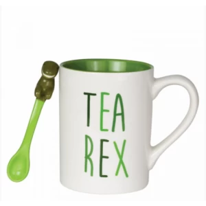 Tea-Rex Mug with Sculpted Spoon Set