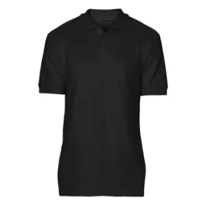 Gildan Softstyle Mens Short Sleeve Double Pique Polo Shirt (3XL) (Black)