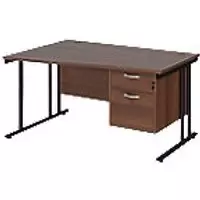 Dams International Wave Desk MC14WLP2KW 1,400 x 725 x 800 - 990 mm