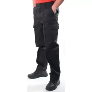 Uneek UC902 Mens Black 38R Cargo Trousers