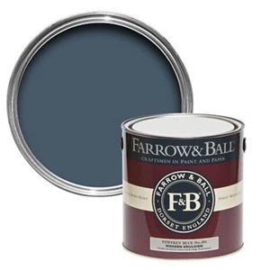 Farrow & Ball Modern Stiffkey blue No. 281 Matt Emulsion Paint 2.5L