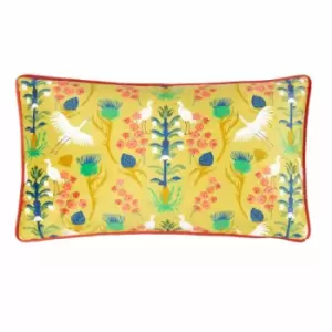 Kate Merritt Herons Polyester Filled Cushion Ochre