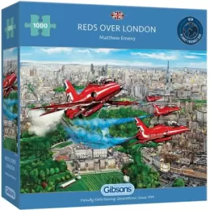 Reds Over London Jigsaw Puzzle - 1000 Pieces