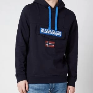 Napapijri Mens Burgee Win Hoodie - Blu Marine - XL