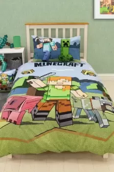 Minecraft Adventure Reversible Duvet Set - Size: Single