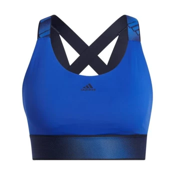 adidas Believe This Medium-Support Workout Bra Womens - Bold Blue / Legend Ink