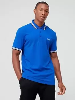 BOSS Paddy Polo Shirt - Medium Blue Size M Men