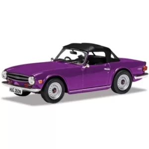 Corgi Triumph TR6 Magenta Diecast Model