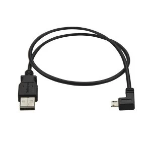 StarTech Micro-USB Charge-and-Sync Cable M/M - Left-Angle Micro-USB - 24 AWG - 0.5 m