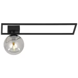 Emibig Imago Black Left Side Globe Ceiling Light with Graphite Glass Shades, 1x E14