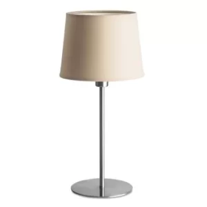 Bristol 1 Light Table Lamp Satin Nickel, E27