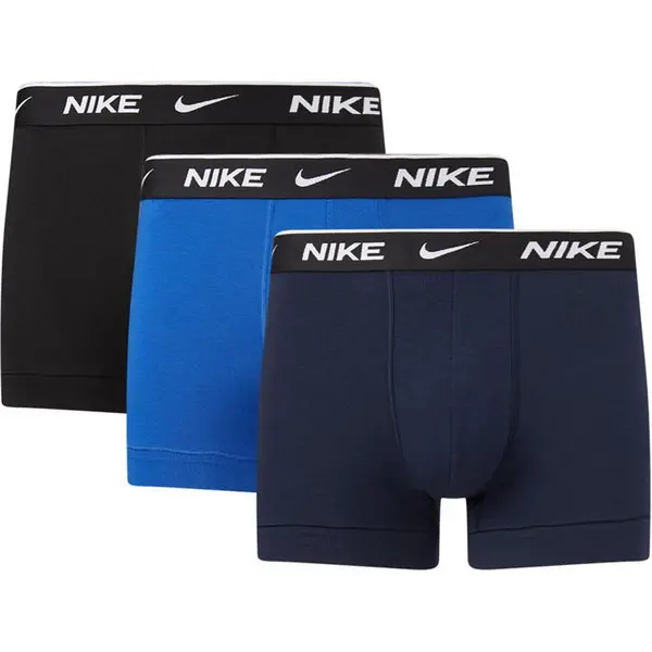 Nike 3 Pack Dri-FIT Essential Microfiber Trunks Mens - Blue XL