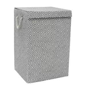 Jvl Argyle Rectangular Foldable Paper Lidded Storage