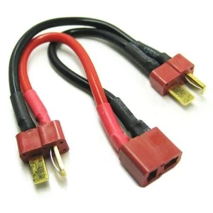 Etronix Deans 2S Battery Harness For 2 Packs In Series 14Awg Silicone Wire