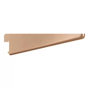 Rothley Twin Slot Shelving Kit In Bright Copper 4" Brackets And 63" Uprights