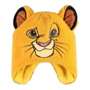 Disney The Lion King Simba Children'S Novelty Trapper Hat, Yellow (Nh878487Tlk)