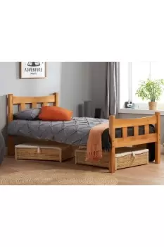 Miami Bed - Size: Small Double - Natural